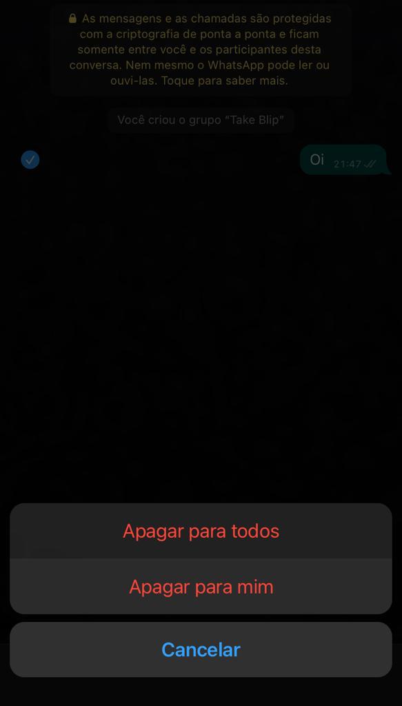 Como recuperar mensagem apagada no WhatsApp